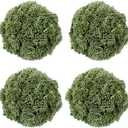 MyGift 3.5 Inch Decorative Boxwood Balls Topiary, Lifelike Artificial Foliage Greenery Faux Bowl Fillers, Set of 4