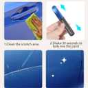 2 x RACOONA Touch Up Paint Pen - Car Scratch Remover, Deep Scratch Repair for All Types of Cars (Blue)