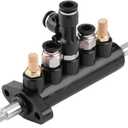 KIMISS Tire Air Control Valve Foot Pedal Valve for Tire Changer Machine, Aluminum Alloy 8mm OD Tubing Connectors Tyre Machine Pneumatic Switch Type D