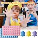 OURASHERO 2 Pack Chocolate Molds 36 Cavity Turtle Silicone Molds for Cake Gummy Jello Ice Cube Crayon, Baking Tools for Cookie Chocolate Cake Cupcake Dcor Party Props, Lovely & Fun for Kids