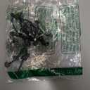 Piutouyar 20 Pcs Mini Vintage Cabinet Pull Handles, Zinc Alloy Barn Door Handles Rustic Gate Handle Metal Gate Pull Fence Handle for Cabinet Dresser Closet Drawer (Black, Overall Length: 60mm/2.36")