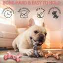 Tough Dog Chew Toys for Aggressive Chewers, 3 Pack Bone Dog Toy,Almost Indestructible Nylon Dog Toys for Medium Large Breed,Bacon Flavor