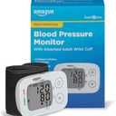 Amazon Basic Care Wrist Blood Pressure Monitor - Digital BP Monitor with Large Display and Intelligent Inflation Technology