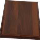 KESYOO 4 PCS Medal Wooden Base Stand Holder Competition LED Showcase Badge Award Display Board Wood Blank Plaque (Coffee)