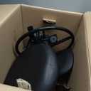  Drafting Chair with Backrest, Adjustable Foot Rest Rolling Stool