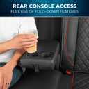 MotorBox Faux Leather Rear Bench Seat Cover – Semi-Universal Fit for Cars, SUVs & Trucks – Napa Style Back Seat Protector with Cushioned Design – Durable, Stylish Interior Upgrade