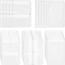 A5 Planner Inserts, 20pcs Binder Pouch, A5 Organizer Dividers Binders,Waterproof Ring Binder Pocket Sleeves, Zipper Folder Pockets, Clear Accessories Sheet Protectors