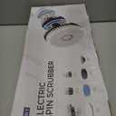 Electric Spin Scrubber for Bathroom: Shower Scrubber with Long Handle, Dual Speed Cordless Power Cleaning Scrub, 7 Brush Heads, IPX7 Waterproof Heavy Duty Cleaner Tools for Tub Tile Grout Wall