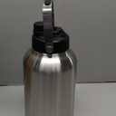 One Gallon Water Bottle, 128oz Stainless Steel Insulated Water Bottle For Hot & Cold Drinks, BPA-Free, Wide Mouth, Leak-Proof Big Water Jug With Handle For Sports, Travel, Hinking & Camping, Silver