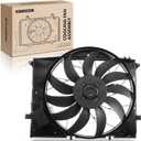 A-Premium Engine Radiator Cooling Fan Assembly Compatible with Mercedes-Benz Models - S350, S430, S500, S55 AMG, S600, S65 AMG, SL55 AMG, SL600, SL63 AMG, SL65 AMG, CL500, CL55 AMG, CL600, CL65 AMG
