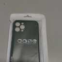 Oakxco for iPhone 12 Pro Max Case Liquid Silicone, Soft Rubber Gel Elegant Aesthetic Basic Simple Cover, Cute Thin Slim TPU Matte Solid Color Plain Smooth Case for Women Men Boy, Dark Green