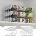 LXLXXL Can Organizer For Pantry Canned Food Goods Organizer For Cabinet Clear Automatic Rolling Can Storage Organizer Pantry Holders Rack, Holds Up to 36 Cans