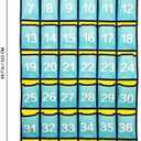 Numbered Classroom Pocket Chart Hanging Organizer for Cell Phones Calculator Holders (42 Pockets)