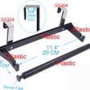 YYST Over Cabinet Door Paper Towel Holder Bar Dispenser for for Kitchen, Pantry, Mudroom, Fits Both Standard & Jumbo Rolls (Black, 1)