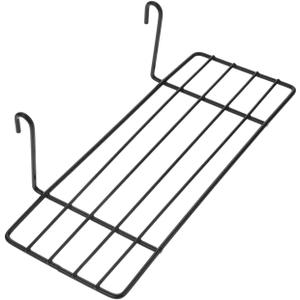  Balacoo Parrot Birdcage Platform Perch with Hanging Hooks - Iron Grid Wall Shelf for Small Pet Birds Bird Cage Accessory Stand for Climbing Resting and Display 9.84X3.93X2.75In