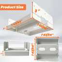 8x8 Post Base for Concrete Heavy Duty White E-Coated 8x8 Post Bracket Anchor Adjustable Base with 1" Standoff for Deck Pergola Patio Gazebo Porch (Included Screws) 1 Pack