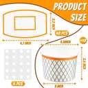 Suclain 48 Pieces Basketball Hoop Snack Cups Basketball Party Decorations Paper Party Supplies Paper Snack Cups Disposable Treat Food Bowls for Ball Themed Birthday Favors