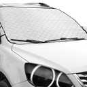 Car Windshield Snow Ice Cover - 57"38.5", 4-Layer Protection Car Snow Cover Wiper Protector, Car Front Window Winter Frost Cover for Car Wind Fits Most Automotive Cars SUVs Trucks Vans