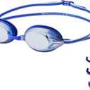 Amazon Basics Unisex Swim Goggles (Blue)