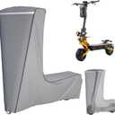 Electric Scooter Cover, 1680D Heavy Duty Waterproof and Dustproof Oxford Cloth, UV Resistant & Anti-Scratch, Includes Storage Pouch, A Better Fitting Electric Scooter Cover (Gray, 54x8x52 inch)