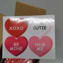 Eaasty 20 Sets Valentine's Day Plastic Cups with Lid and Straws, 12 oz Conversation Heart Disposable Valentines Cups with Sticker, Valentines Party Supplies for Iced Coffee Juice Beverage Drinks