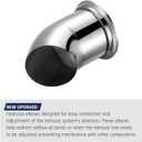 Dual Electric Exhaust Cutout 2.5 Inch with Elbow Muffler Exhaust Valve Kit with One Controller Remote Kit