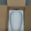 Handcrafted Flower Vase, 10.5" Tall Terracotta Vases, Vintage White Vase, Rustic Antique Dcor, Wide Mouth, Matte Finish for Home Office Resto Caf Decoration