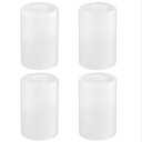 4 Pack White Frosted Glass Shades Replacement, 5.9in Height, 3.9in Diameter, 1.65in Fitter, Cylinder Glass Shade Covers Replacement Globe for Chandelier Pendant Wall Sconces Light Fixtures