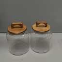 Sweejar Glass Jars for Laundry Room Organization, Half-Gallon Laundry Pods Container, Glass Food Storage Jars with Airtight Lid, 2 Pack, Hand Lid