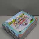 Electric Toddler Train Set Toy, Battery Powered Railway Train Track Toy Playset for Kids Ages 3 4 5, Boys and Girls