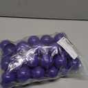 Luxshiny 50pcs Bingo Balls Lottery Balls Plastic Hollow Bingo Balls Raffle Balls Pink Lotto Ball Round Vending Machine (Purple)