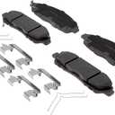 ACDelco Silver 14D1896CHF1 Ceramic Front Disc Brake Pad Kit with Springs and Clips