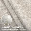 2.6x16 Washable Runner Rug for Kitchen, Cream Beige Yellow White Grey Soft Classic Runner with Non-Slip, Non-Shedding Distressed Floral Rug for Hallways Entryway Bedroom Laundry Indoor