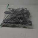 Home Plastic Hangers 30 Pack - Perfect Space Saving Clothes Hanger - Durable and Strong - Perfect Closet Organizers with Shoulder Grooves (Grey)