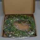 6.6 FT Shamrock Wreath St. Patrick's Day Wreath Lucky Green Shamrock and Berry Garland Green Clover Artificial St Patrick's Day garland for Front Door Arch Wall Entryway Mantel Decor