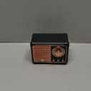 Dosmix Retro Bluetooth Speaker, Vintage Decor,Small Wireless Bluetooth Speaker,Cute Old Fashion Style for Kitchen Desk Bedroom Office Outdoor,Birthday Gifts for Women Men Teens (Black)