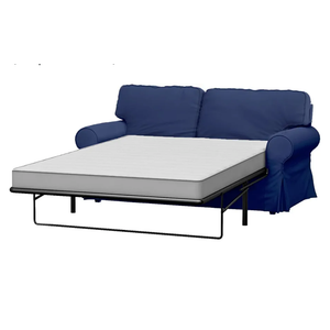 Heavy Cotton Ektorp Two Seater Sofa Bed Cover Replacement Compatible with IKEA Ektorp 2 Seater Sleeper Only, A Quality Sofa Slipcover Replacement (Deep Blue Cotton)