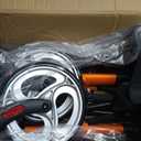 Aliseniors Upright Walker for Seniors - Big Stand Up Walker with Wide Seat, Foldable 4 Wheel All-Terrain Rolling Walker, Adjustable Armrests, 300lbs, Improves Posture & Reduces Back Strain