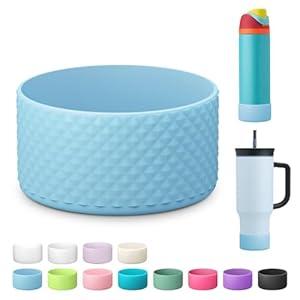 Silicone Boot for Owala Water Bottle 24 oz 32 oz 40 oz, Anti-Slip Protective Sleeve for FreeSip/Twist/Flip Stainless Steel Water Bottles Accessories 