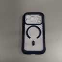 Miracase Magnetic for iPhone 17 Pro Case 6.3" [Compatible with MagSafe] Full-Body Phone Case with Built-in Glass Screen Protector & Camera Control,Drop Proof iPhone 17 Pro Cover, Dark Blue