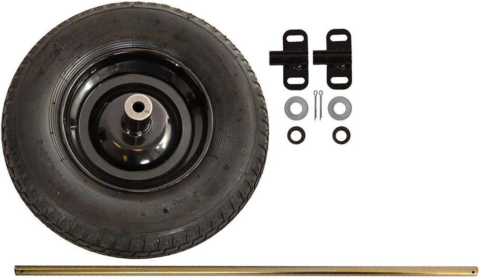 True Temper TWKT Wheelbarrow Two Wheel Conversion Kit,Black