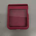 For Motorola Razr 2025 Case/Razr 2024 Case with Hinge Protection, Screen Protector, Ultra-Thin Skin Feel Translucent Frosted, Shockproof Cover for Razr 2025/2024-Rose Red (NOT for Plus/Ultra)