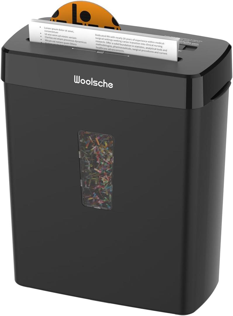 Paper Shredder for Home,10-Sheet Cross Cut with 13L Basket, P-4 Security Level,3-Mode Design - Shreds CD and Credit Card,Shredders for Home Use