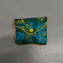 Chinese Fabric Jewelry Pouch Green 