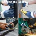 Nitrile Coated Work Gloves for Men Chemical and Oil Resistant Gloves Wide Cuff Ideal for Petrochemical