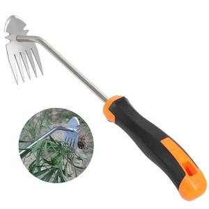 Babook Weed Remover Tool, 2026 New Gardening Hand Tools Portable Weed Puller Tool, Heavy Duty Weeding Tool for Garden Supplies, Vegetable Garden Backyard Farm Planting & Uprooting (Rubber Handle)