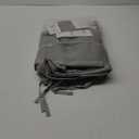 BreathableBaby Breathable Mesh Liner for Full-Size Cribs, Classic 3mm Mesh, Gray (Size 4FS Covers 3 or 4 Sides)