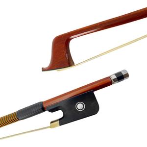 Cello Bow Full Size 4/4 - Brazilwood with Ebony Frog, Natural Mongolia Horsehair, wire decoration, Pearl Inlay Well Balanced Lightweight and Durable
