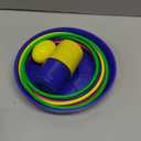 Ogrmar 18" Colorful Plastic Sport Ring Toss Game Set for Kids