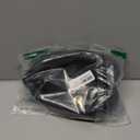 SEG Direct Flat Bottom Steering Wheel Cover, D Shaped Car Wheel Cover 14-14 1/4 in. (35.5-36 cm), for Tesla Model 3 / Y, for Camaro, Black Microfiber Leather